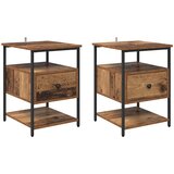  Noćni ormar 2 pcs Staro drvo 40 x 42 x 56 cm Konstruirano drvo | Eponuda.com