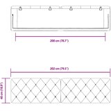  Jastuk za uzglavlje crni 200 cm baršunasti | shoptok.hr