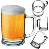 KADAX vrček za pivo 400ml 0.4L za pivo z ročajem velik kozarec debel kozarec darilo, (5000351520) | Shoptok.si