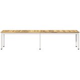  Vrtna klupa 201 x 35 x 45 cm Čvrsto drvo akacije Bijela | shoptok.hr