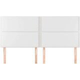  Posteljno vzglavje 4 kosa bel 90x5x78/88 cm umetno usnje, (20932617) | Shoptok.si