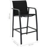  5-dijelni vrtni barski set crni Crna | shoptok.hr