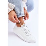 Boto PG1 Women's Openwork Lace-up Sneakers White Carinel | Shoptok.si