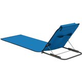  Zložljive podloge za na plažo 2 kosa jeklo in blago modre, (20660793) | Shoptok.si