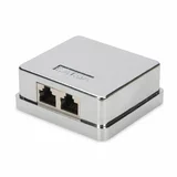 Vtičnica 2xRJ45 nadometna CAT.6A FTP DN-93713