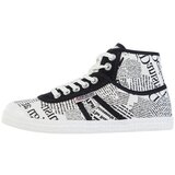 Kawasaki Modne superge News Paper Canvas Boot K202413-ES 1002 White Bela Cene