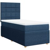  Krevet s oprugama i madracem plavi 90 x 190 cm od tkanine | shoptok.hr