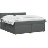  Boxspring krevet s madracem Tamnosiva 140 x 190 cm Tkanina | shoptok.hr