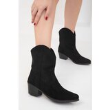 Soho Black Suede Women's Boots & Bootie 19808 Cene