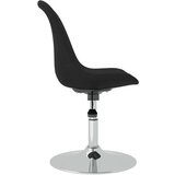  Vrtljivi jedilni stoli 4 kosi črno blago, (20699481) | Shoptok.si