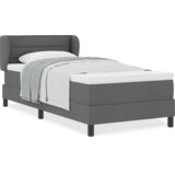vidaXL Box Spring Bed z vzmetnico temno siva 80x200 cm Tkanina | Shoptok.si