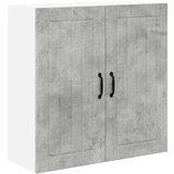 vidaXL Stenska kuhinjska omarica z vrati Betonsko siva 80 x 31 x 80 cm | Shoptok.si