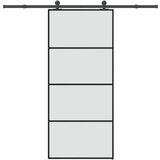 vidaXL Klizna vrata s priborom 90 x 205 cm od ESG stakla i aluminija Cijene
