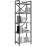 vidaXL Knjižna polica Siva Sonoma 56 x 34 x 171 cm Konstruiran les | Shoptok.si