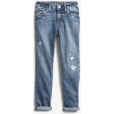 GAP Distressed Girlfriend Washwell™ Jeans otroške Modra | Shoptok.si