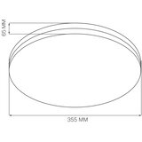  LED kupatilsko plafonsko svetlo MOON LED/18W/230V crna IP44 | Eponuda.com