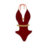 DEVI COLLECTION Ženski jednodelni kupaći kostim Gaia bordo | Eponuda.com