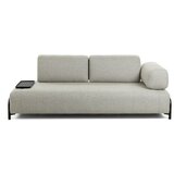Kave Home bež-siva sofa s malim prostorom za odlaganje La Forma Compo | shoptok.hr