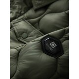 Ombre Men's quilted jacket in shirt cut - olive | shoptok.hr