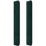  LED uzglavlje tamnozeleno 203 x 16 x 118/128 cm baršunasto | shoptok.hr