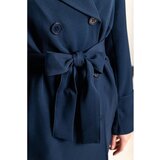 Fenzy Eleganten Krajši Trenčkot Z Gumbi, Temno Modra | Shoptok.si