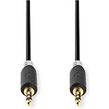 Nedis CABW22000AT100, Stereo audio kabl, 3,5 mm muški, Pozlaceni, 10,0 m, Antracit Cene