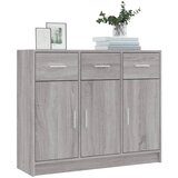  Komoda sivog hrasta sonome 91x28x75 cm od konstruiranog drva | shoptok.hr