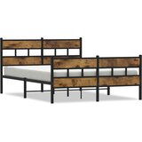  Metalni okvir kreveta bez madraca boja hrasta 150 x 200 cm | Eponuda.ba