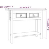  Konzolni stol borovina meksički stil Corona bijeli 90x34 5x73cm | shoptok.hr
