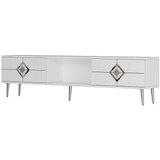 Hanah home TV polica Robber White Silver