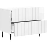  Noćni ormar s ladicama Bijela visokog sjaja 62 x 34,5 x 49,5 cm | Eponuda.ba