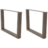 Noge za klub stolić V-oblik 2 kom Prirodni čelik 70 x (42-43,3) cm Čelik | shoptok.hr