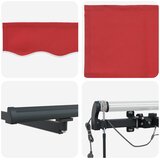  Tkanina za tende s Crvena 400 × 300 cm Poliester | shoptok.hr