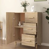  Komoda sonoma hrast 69,5x34x90 cm inženirski les, (20955554) | Shoptok.si