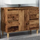Ormarić za umivaonik boja drva 80x33x60 cm konstruirano drvo | Eponuda.ba