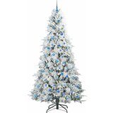  Umjetno božićno drvce s nogom s stalakom Bijelo 240 cm PE i PVC | shoptok.hr