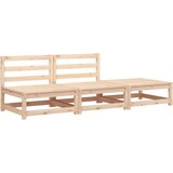  Vrtna sofa bez naslona za ruke s tabureom od masivne borovine | Eponuda.com
