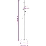  Stalak za kapute crni 177 cm od željeza obloženog prahom | shoptok.hr