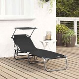  Sklopiva ležaljka za sunčanje Crna 190 x 57 x 81 cm oxford | shoptok.hr