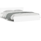 Furnova Posteljni okvir z vzglavjem bel 200x200 cm, (21939905) | Shoptok.si