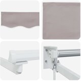 Ručna zlačivna tenda s LED diodama 2,5 x 2 m | Eponuda.com