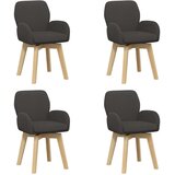  Okretne blagovaonske stolice 4 pcs Bouclé Tamnosiva | Eponuda.com