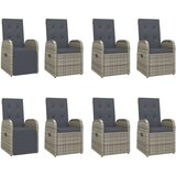 vidaXL 9-dijelni vrtni blagovaonski set sivi od poliratana | shoptok.hr