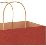  Papirnate vrećice 250 kom s ručkama crvene 32x22x28 cm | shoptok.hr