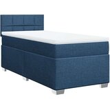 vidaXL Box spring postelja z vzmetnico modra 80x200 cm blago, (21290963) | Shoptok.si