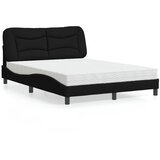 vidaXL Krevet s madracem crni 140 x 190 cm od tkanine | shoptok.hr