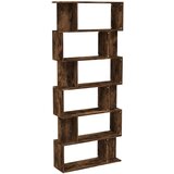 Maison Chic Knjižna omara - Knjižni regal dimljen hrast 80x24x192cm inženirski les, (21726252) | Shoptok.si