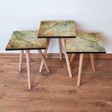 Hanah home 3Shp70 - Green GreenBeige Nesting Table (3 Pieces) | ePonuda.com