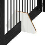  Vrata za pse z stojali 4 pcs Črni hrast 100 x 60 cm, (5000232692) | Shoptok.si