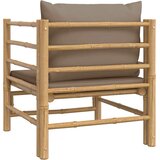  Vrtna sofa od bambusa sa smeđesivim jastucima | shoptok.hr